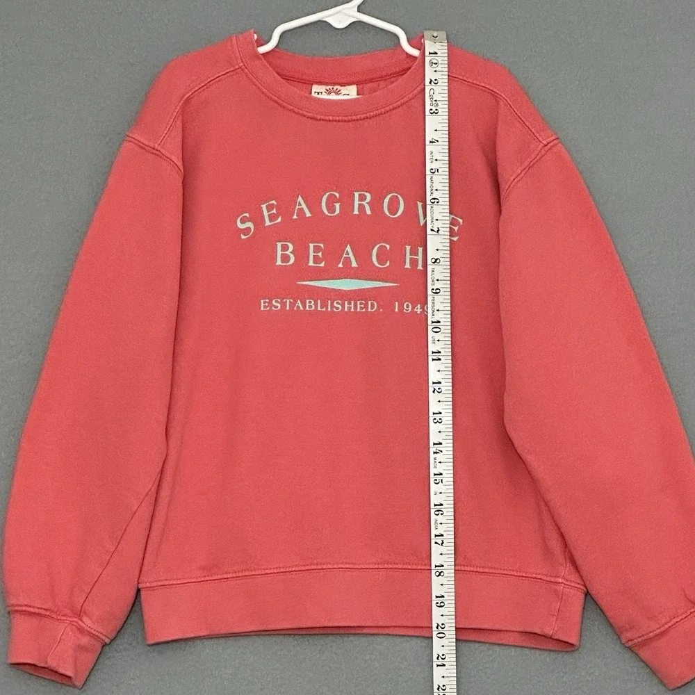 Seagrove Beach Florida Kids Sweatshirt M Coral Trading Co Crew Neck Pullover 30A